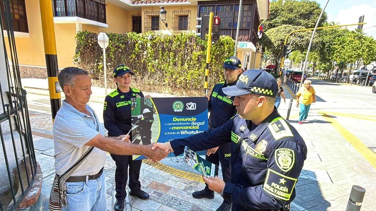 Policía Aduanera en Bucaramanga impulsa la línea contra el contrabando