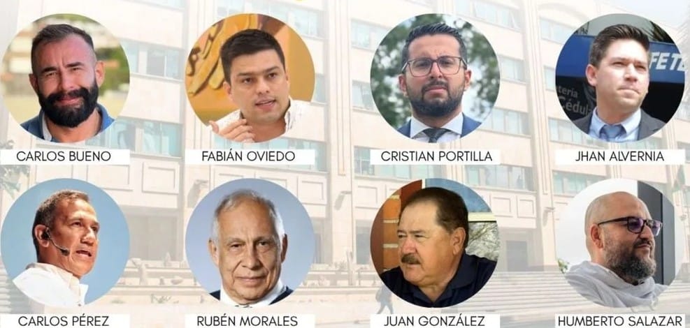 Son ocho los candidatos para la jornada electoral