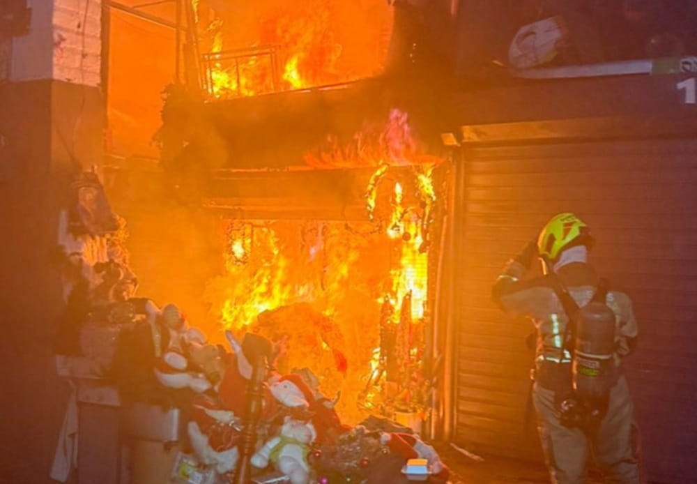 Bomberos Piedecuesta controlaron un incendio ocasionado por pólvora