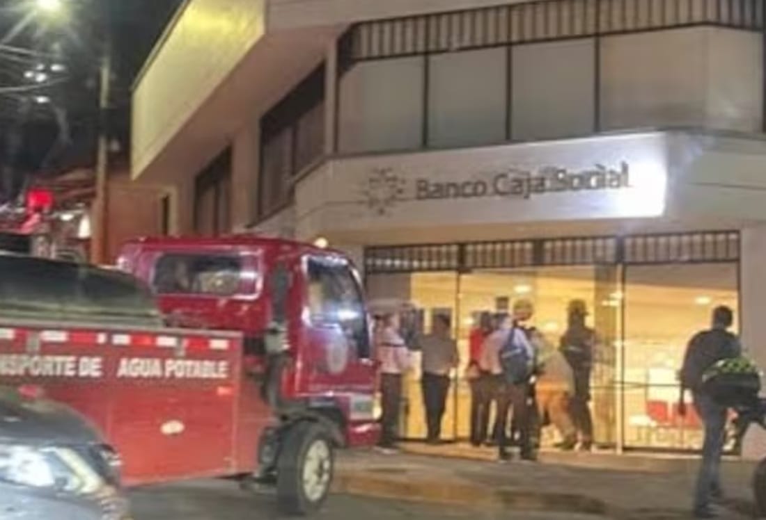 Conato de incendio fue controlado en entidad bancaria de San Gil