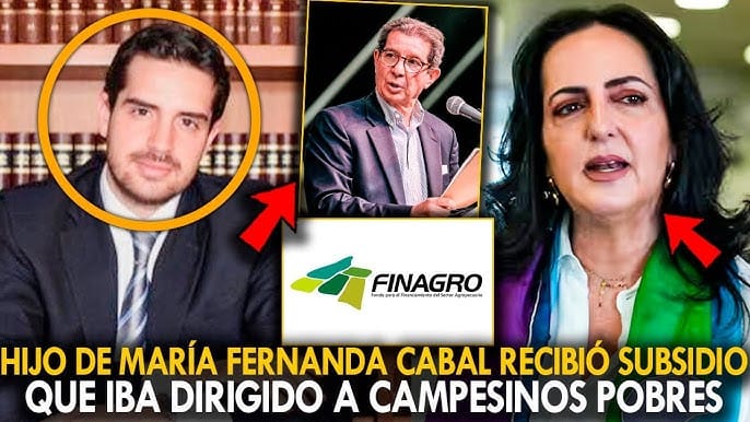 Hijo de María Fernanda Cabal habría recibido millonarios subsidios para campesinos