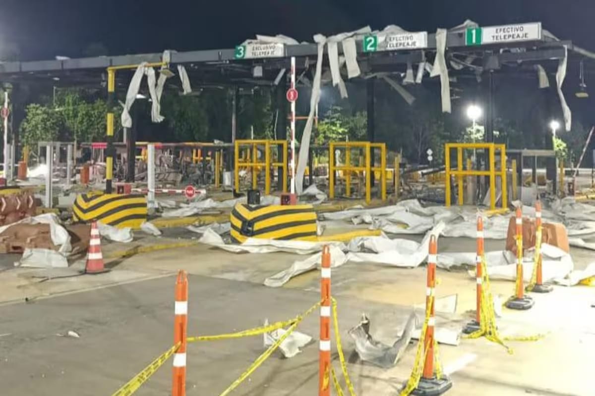 ELN ataca con explosivos peaje de La Lizama, Santander