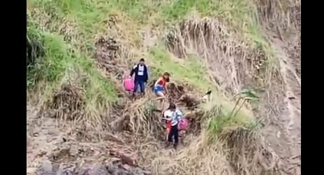 Habitantes rurales de Santander piden con urgencia una canasta aérea para evitar una tragedia anunciada