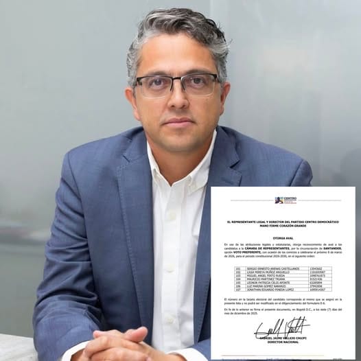 Sergio Arenas, el debut político del empresariado santandereano que llega al tarjetón del Centro Democrático