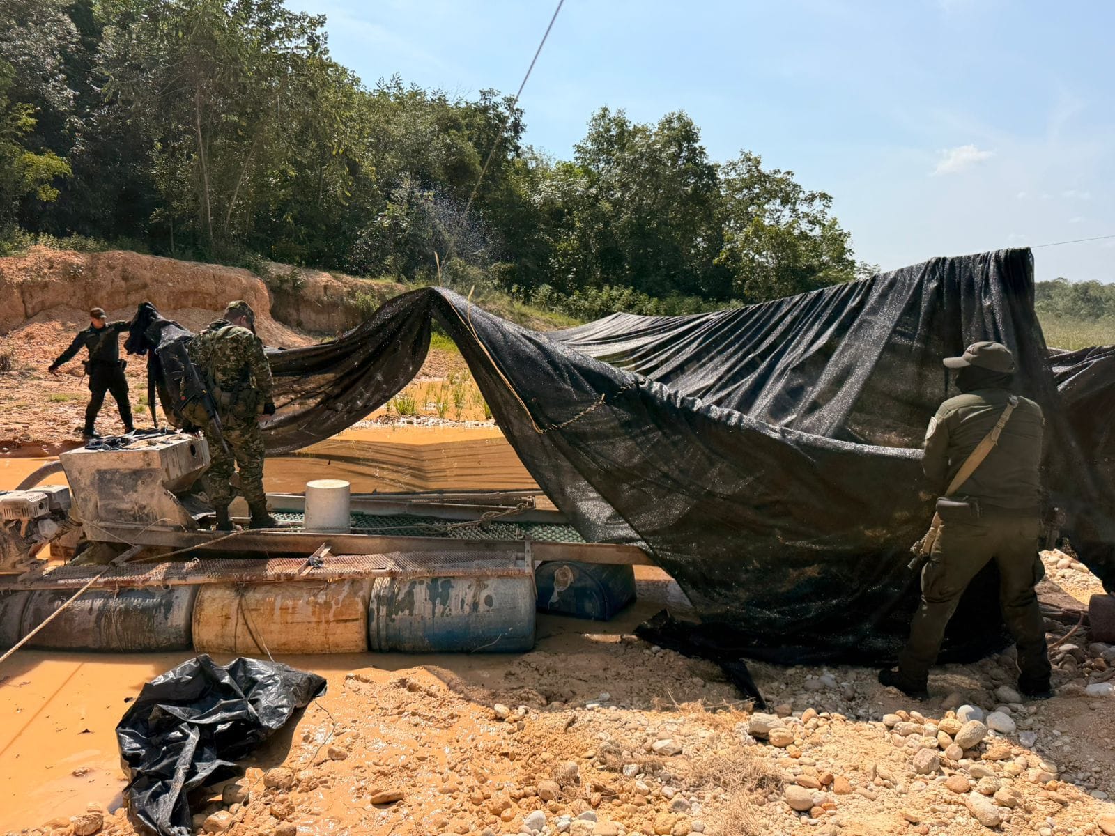 Golpe a la minería ilegal en zona rural de Sábana de Torres