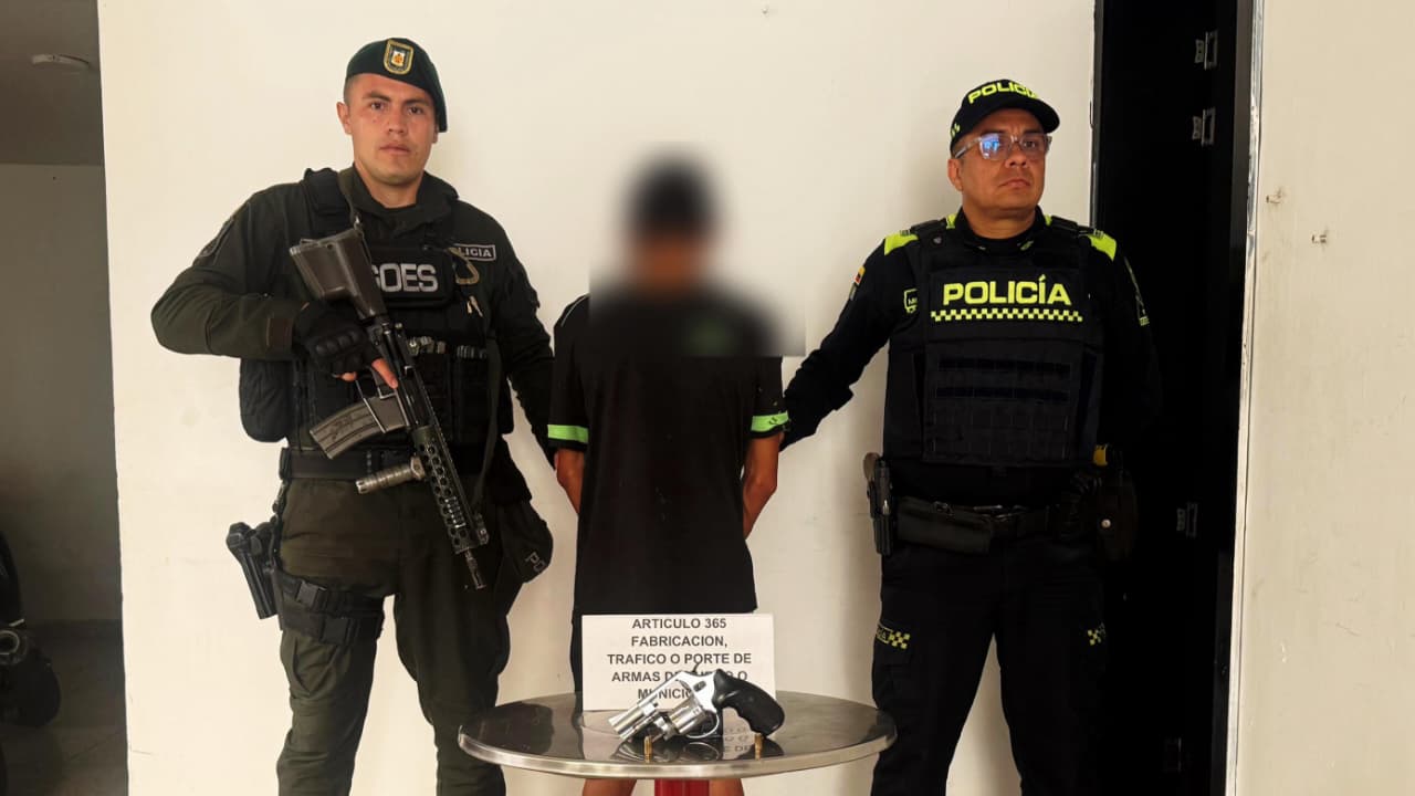 Capturado hombre por porte ilegal de arma en Rionegro