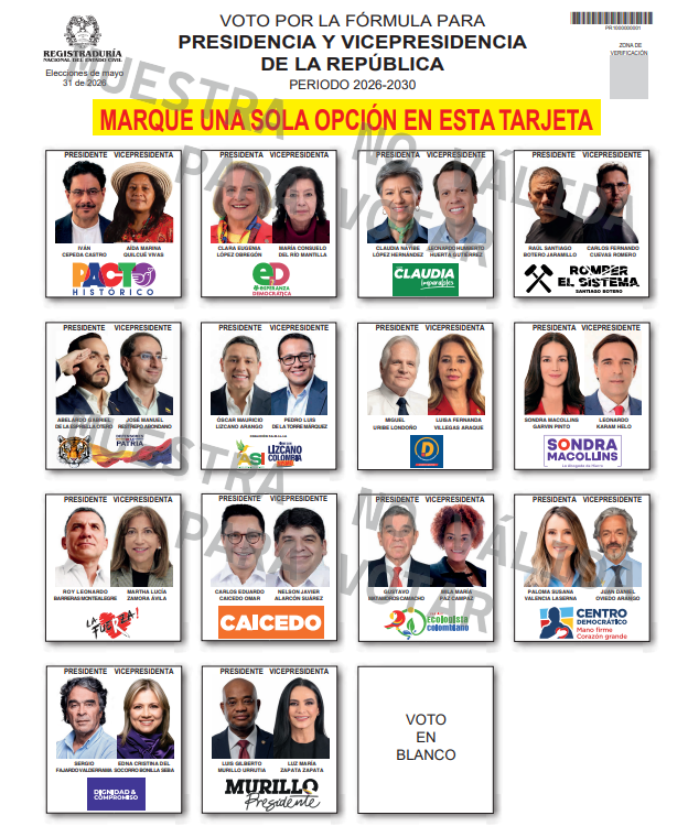 Sorteado el orden de candidatos para la Primera Vuelta presidencial