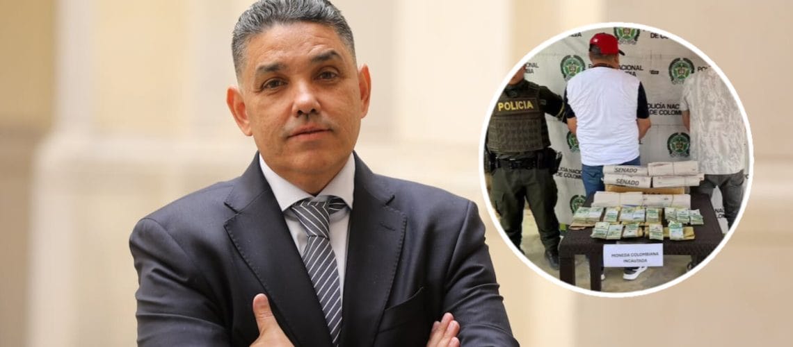 Capturado escolta del secretario de Cámara Jaime Luis Lacouture con 145 millones de pesos en efectivo