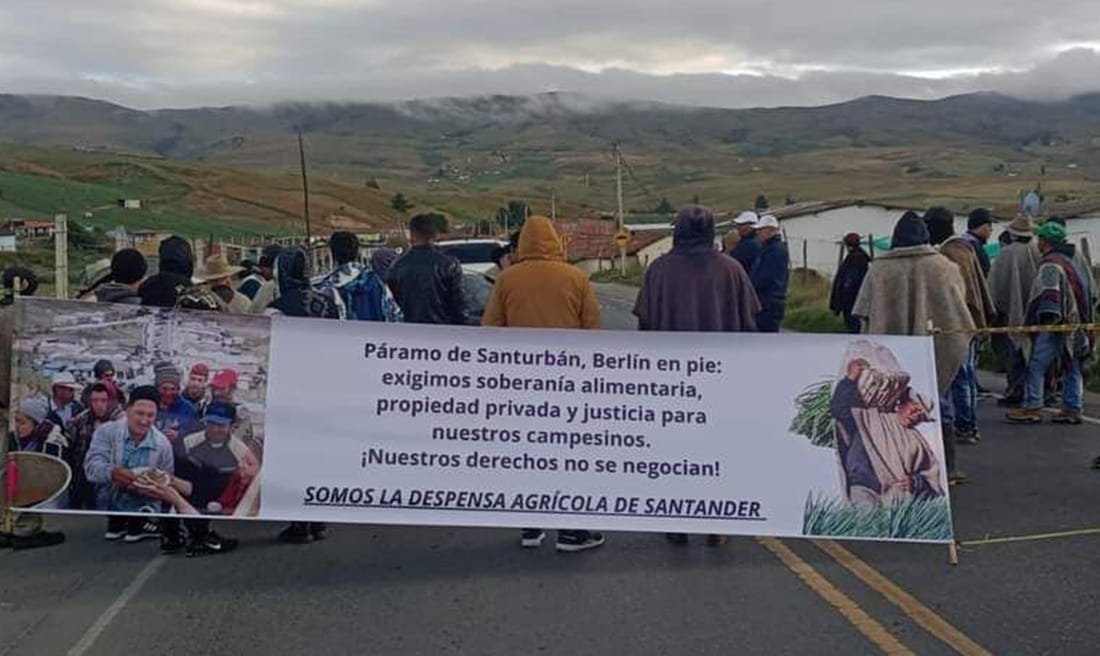 Paro anunciado por campesinos del páramo del Almorzadero quedó suspendido