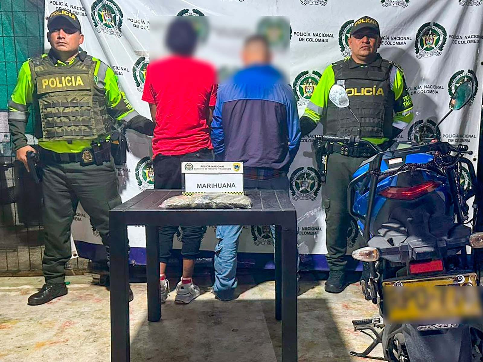 Controles en vías de Santander dejan capturas e incautación de más de 500 dosis de marihuana