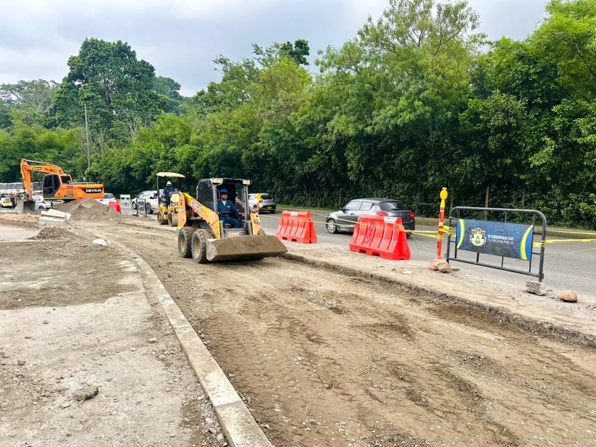 Vía Piedecuesta - Floridablanca avanza en obras del tercer carril