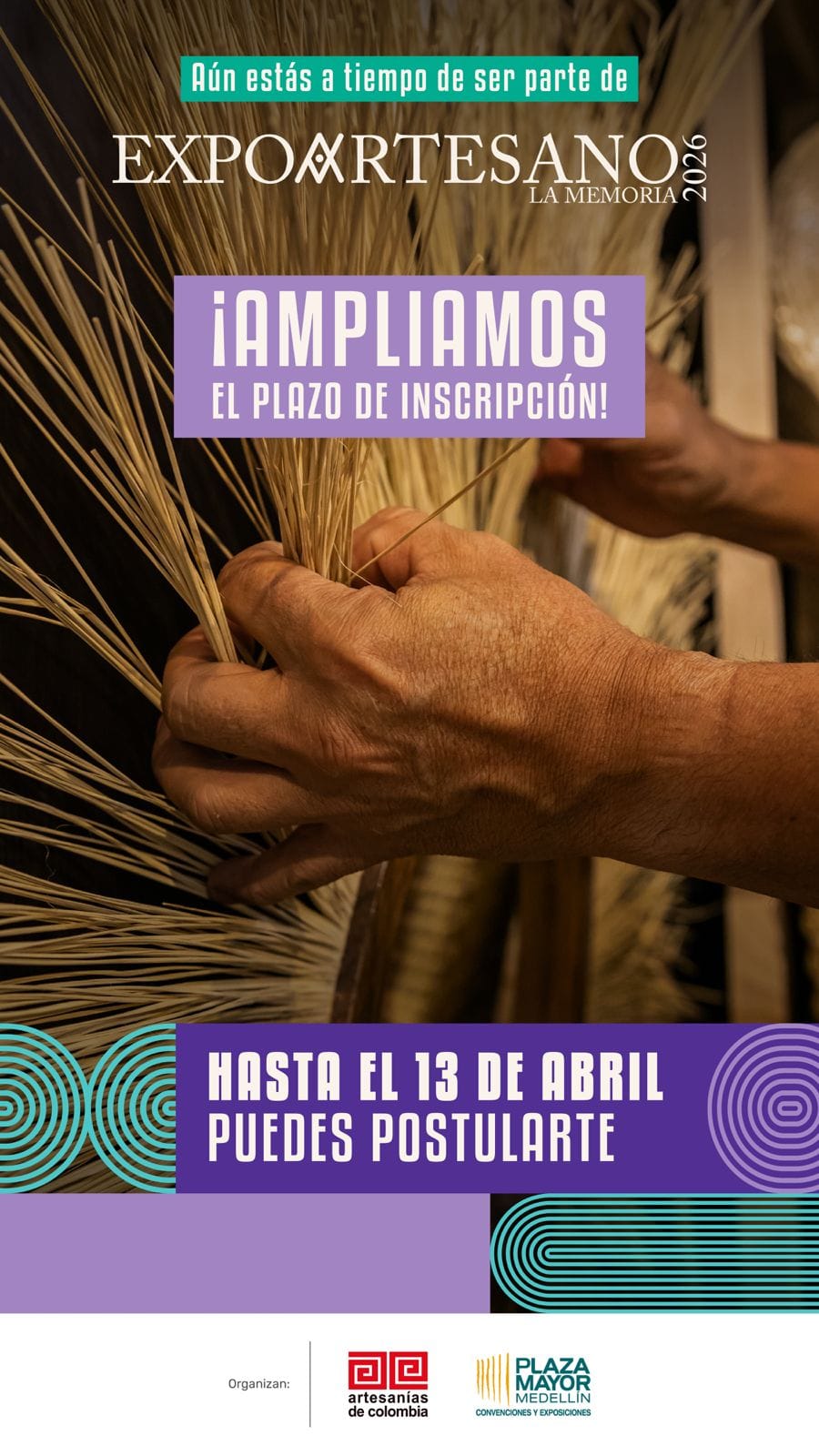 Amplían plazo de convocatoria para participar en Expoartesano 2026