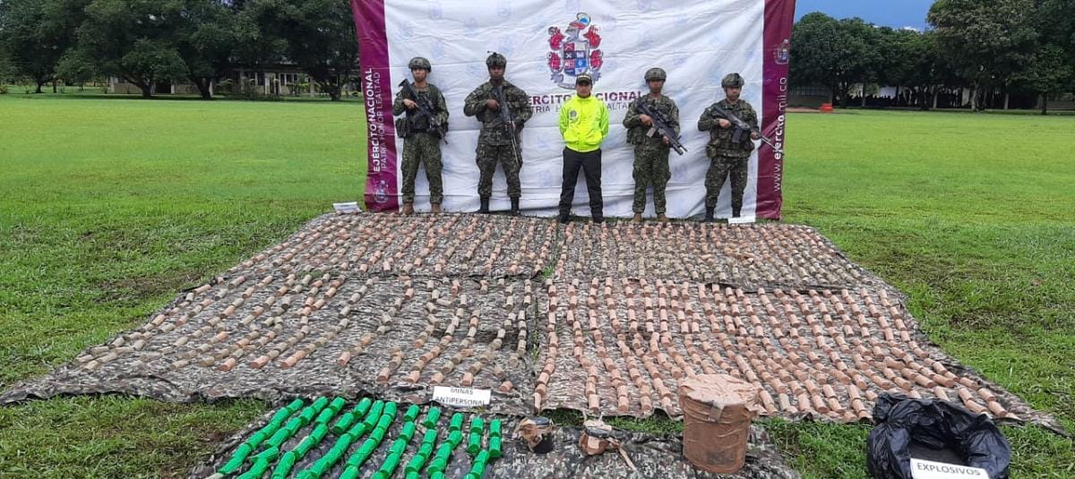 Ejército incauta más de una tonelada de explosivos en Putumayo