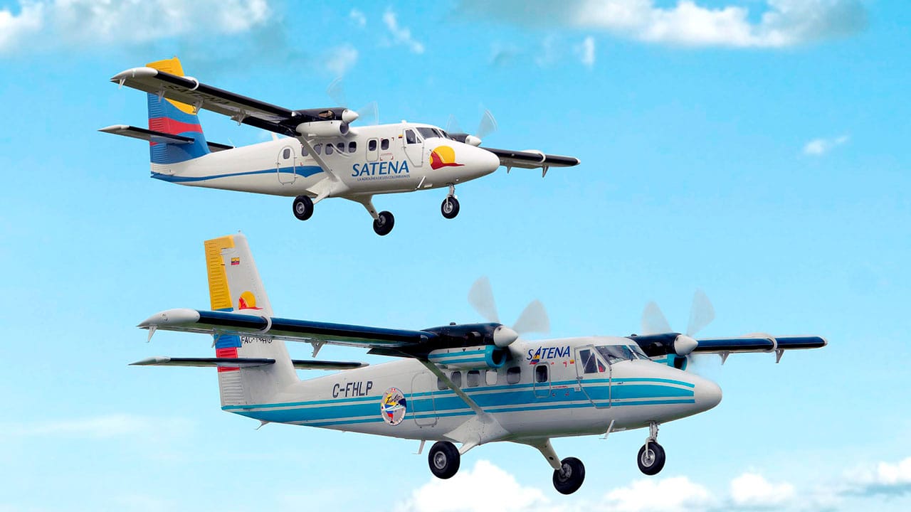 Con nuevas aeronaves tipo Twin Otter Satena amplía cobertura en Colombia