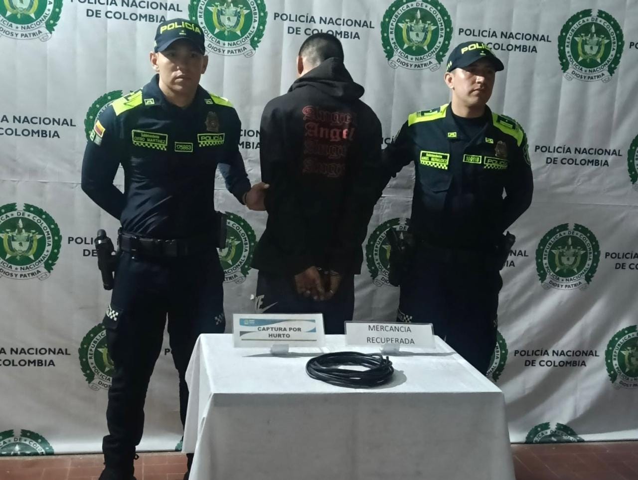 Capturado ladrón que robaba cableado del semáforo Foridablanca