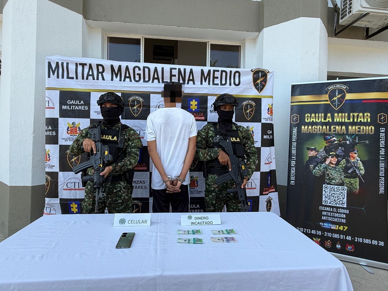 Capturado presunto extorsionista integrante de 'Los Búcaros' en Barrancabermeja