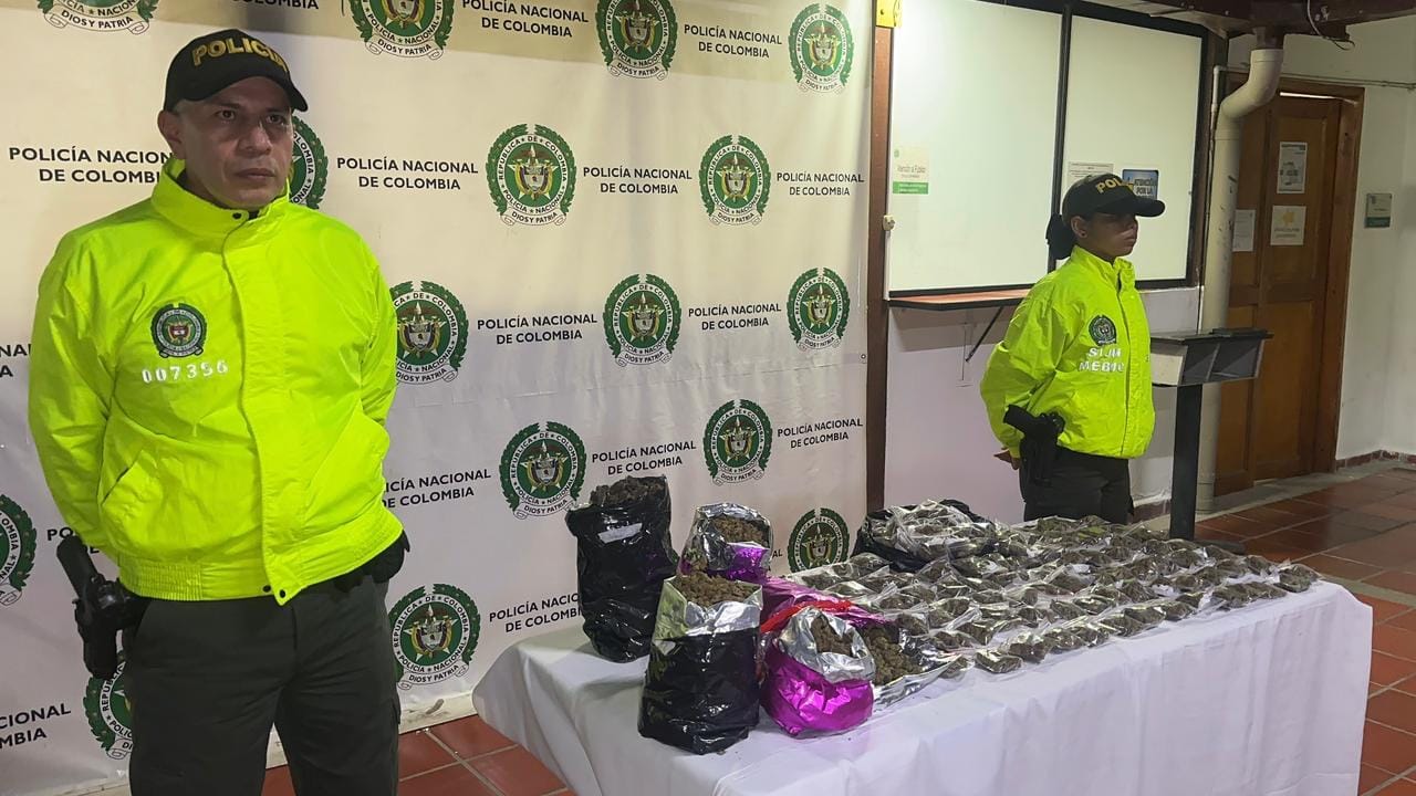 Descubren “bodega de droga” en Bucaramanga: incautan nueve kilos de marihuana