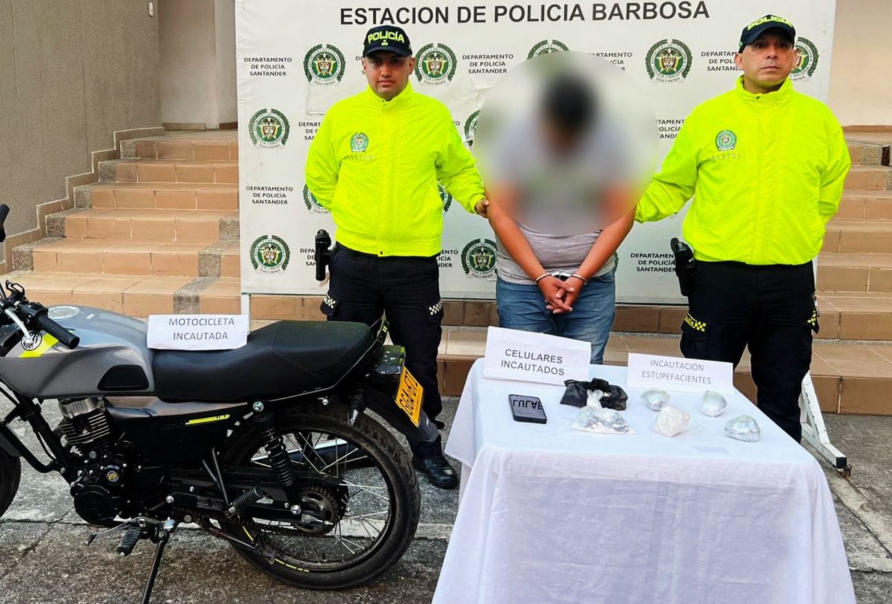 Cayó presunto integrante de “Los Necios” con droga lista para distribución en Santander