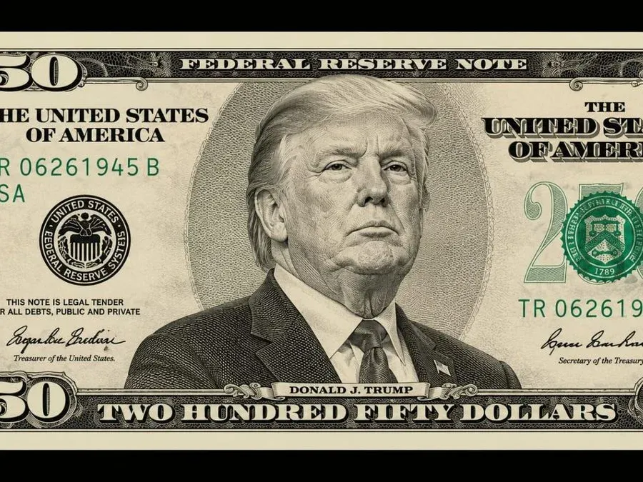 Desde la Casa Blanca impulsan billete de USD 250 con la imagen de Trump