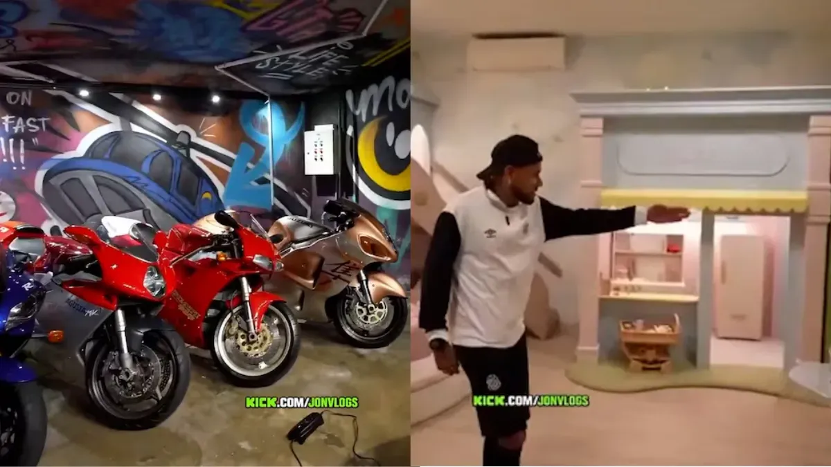 Neymar mostró su lujosa mansión en Brasil y sorprendió con una sala de juegos al estilo Disney para sus hijas