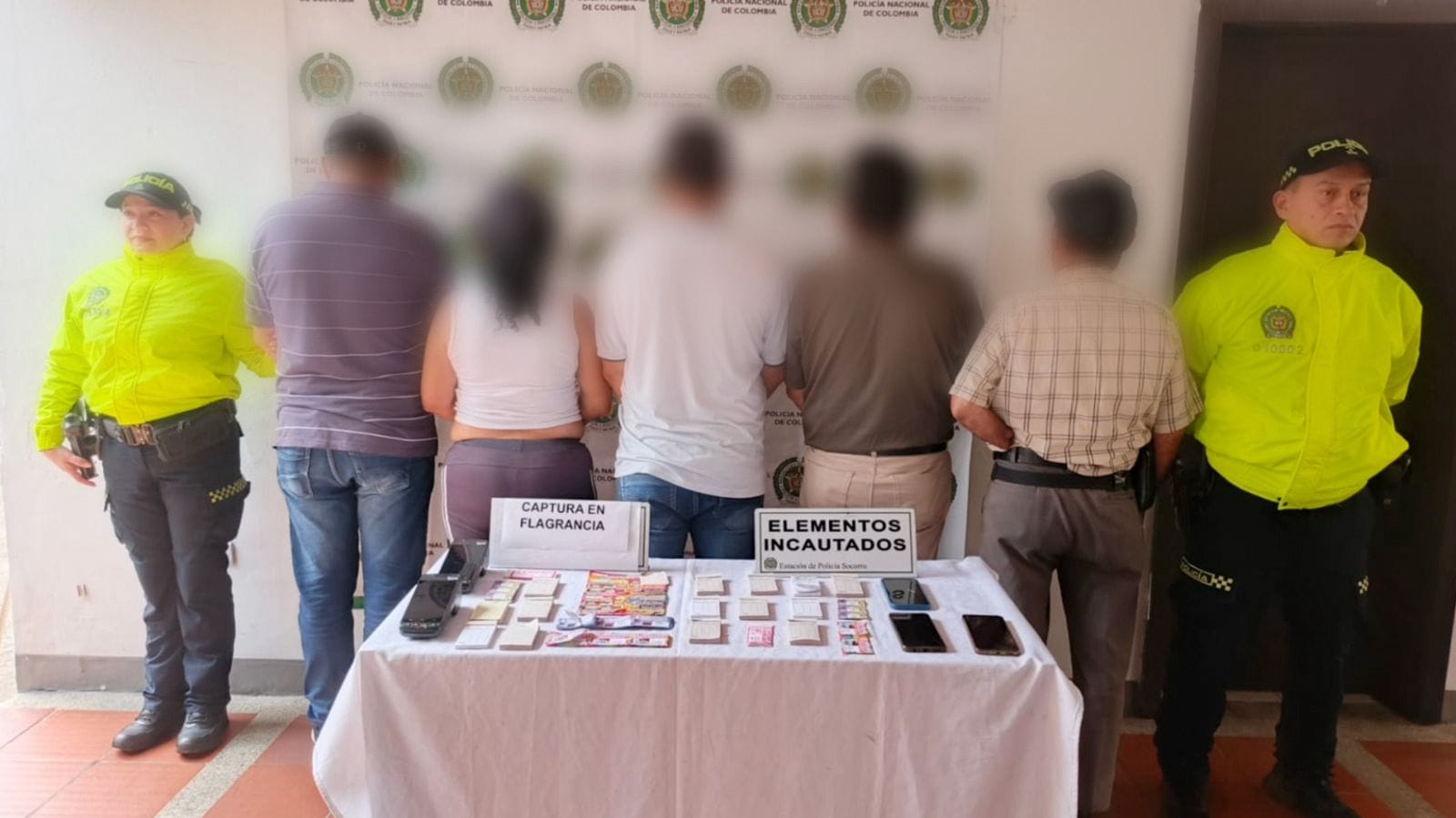 Cinco capturados por mover apuestas clandestinas en Santander
