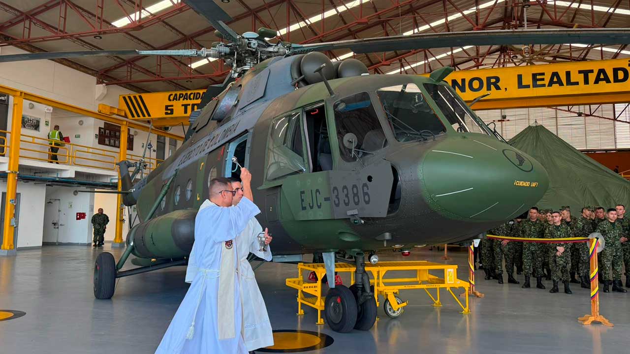 Ejército Nacional extendió en más de año y medio la vida útil de un helicóptero MI-17