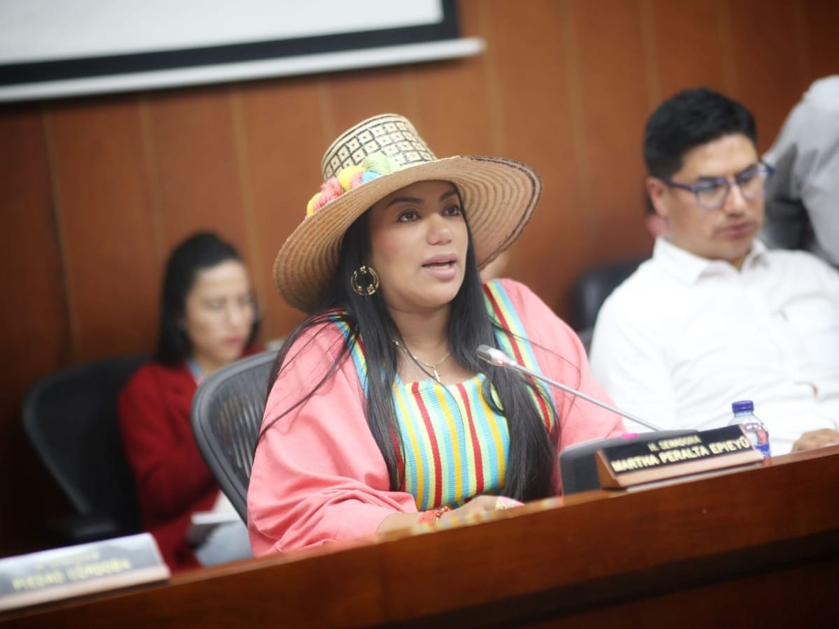 La senadora Martha Peralta a indagatoria