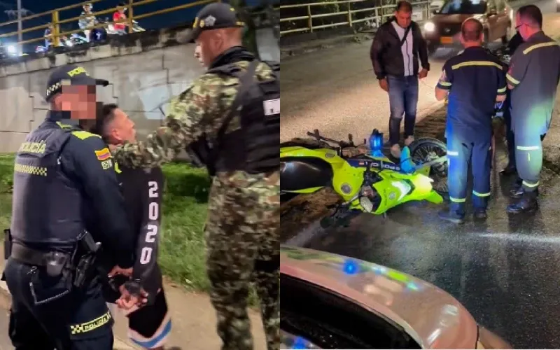Capturado luego de arrollar a un policía en medio de operativo de control en Bucaramanga