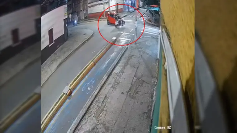 Video- Cámara de seguridad registró violento choque en Bucaramanga