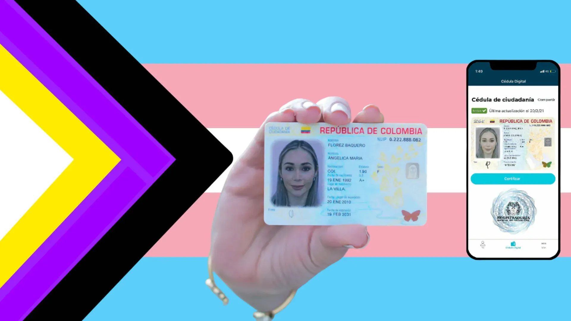 Cédula en Colombia incluirá las opciones no binario y transgénero para actualizar el componente sexo