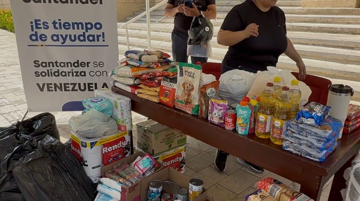 Santander completó 70 toneladas de ayuda humanitaria a Venezuela