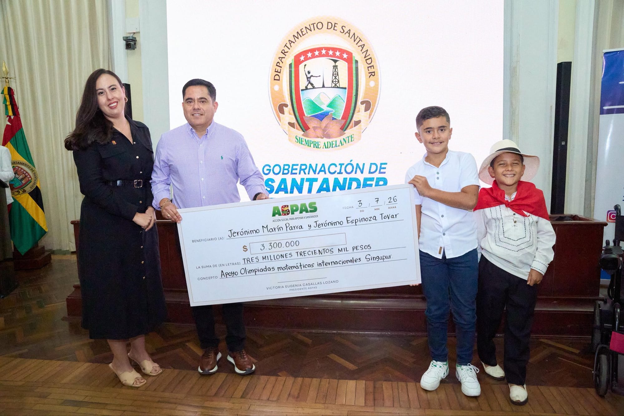 Primera dama transforma el futuro de 25 municipios santandereanos