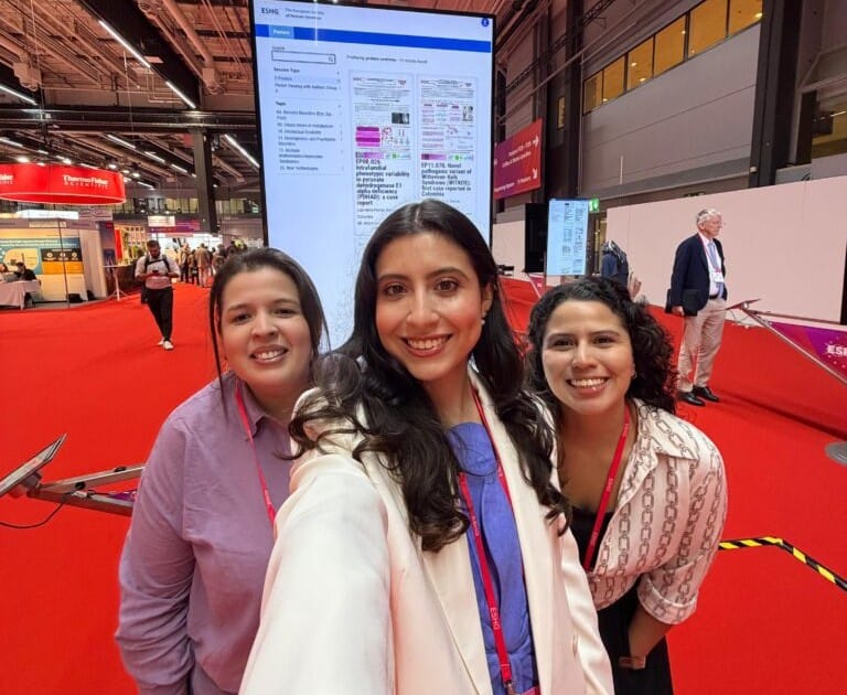Estudiantes UIS presentes en Sociedad Europea de Genética Humana 2026
