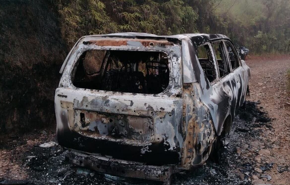 Buscan a un hombre cuyo carro apareció incinerado en Cimitarra