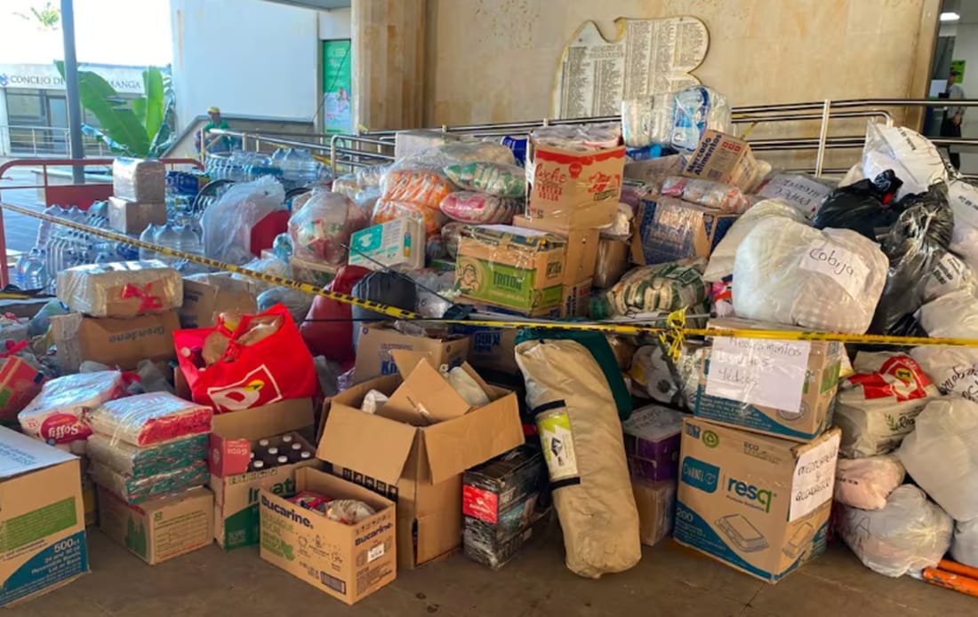 Solidaridad de los bumangueses supera expectativas con ayudas humanitarias
