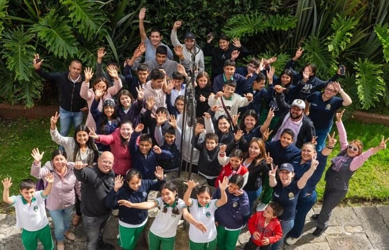 Estudiantes del municipio de San Benito en Casa de Santander
