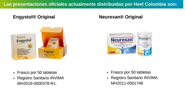 Heel Colombia alerta por uso no autorizado de las marcas Engystol y Neurexan