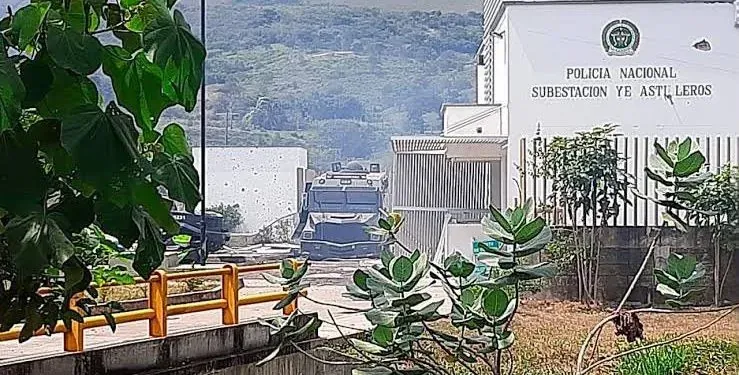 Atacan con drones la subestación de Policía de La Ye de Astilleros en Norte de Santander