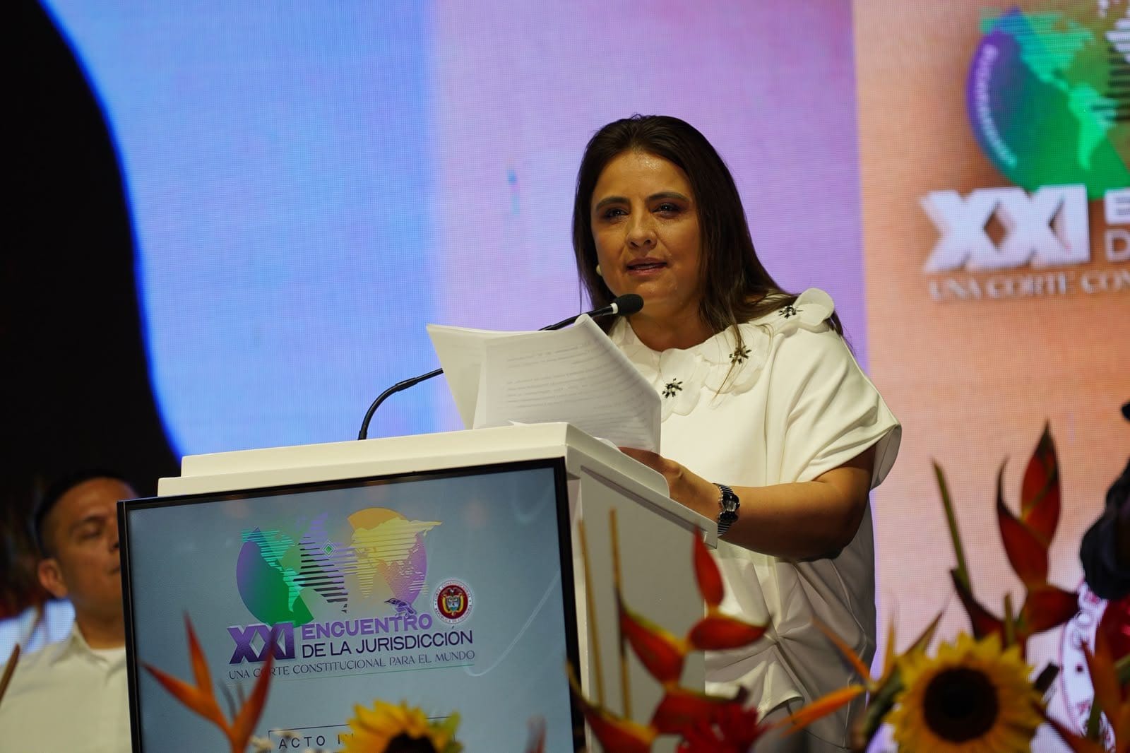 Presidenta de la Corte Constitucional reconoció papel de Santander en la conquista de los derechos civiles