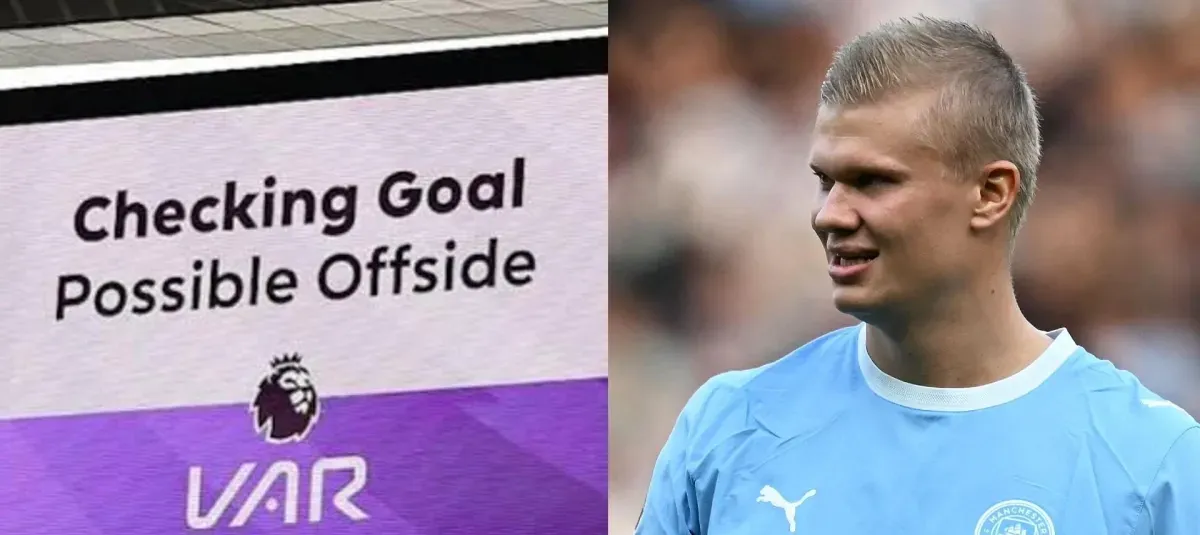 VAR reconoció un error en el gol de Haaland que le dio el triunfo al Manchester City