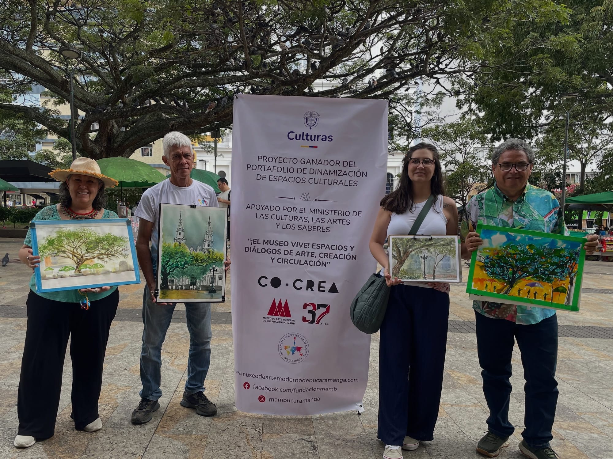Segunda jornada demostraciones de acuarela en vivo