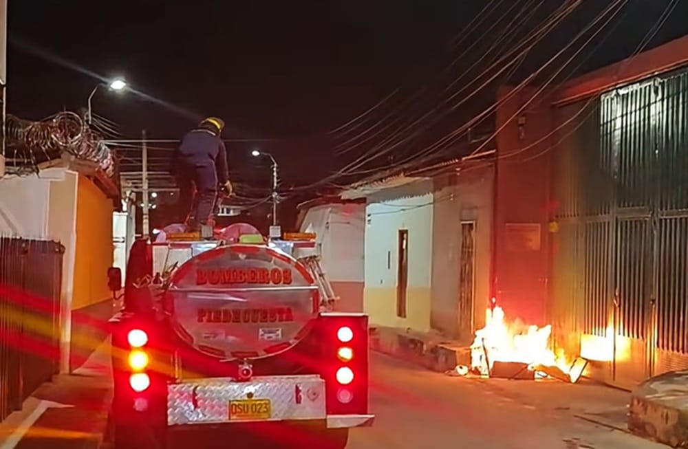 El ‘Loco’ provocó un incendio y tuvieron que actuar los Bomberos