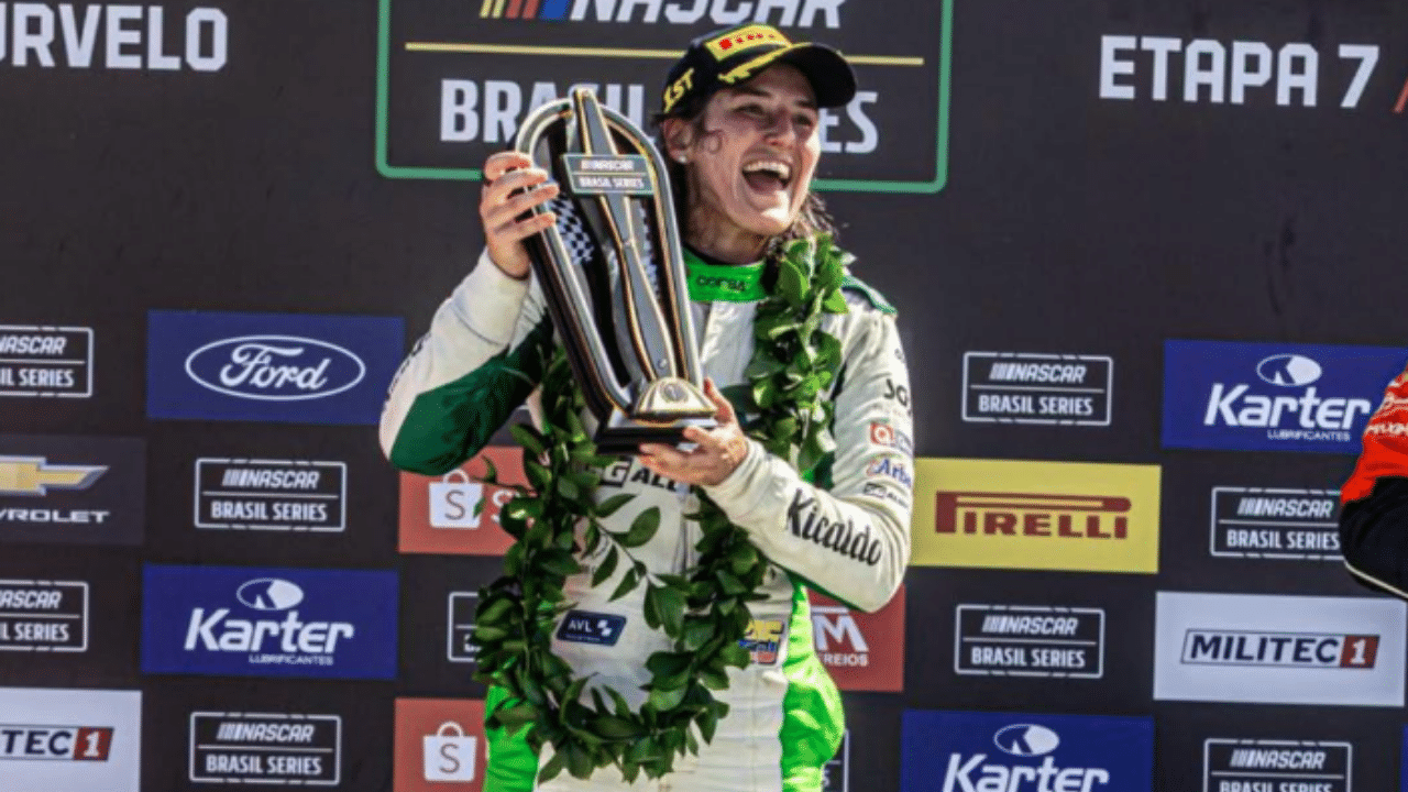 Tatiana Calderón hizo historia al convertirse en la primera mujer en ganar una carrera de Nascar Brasil