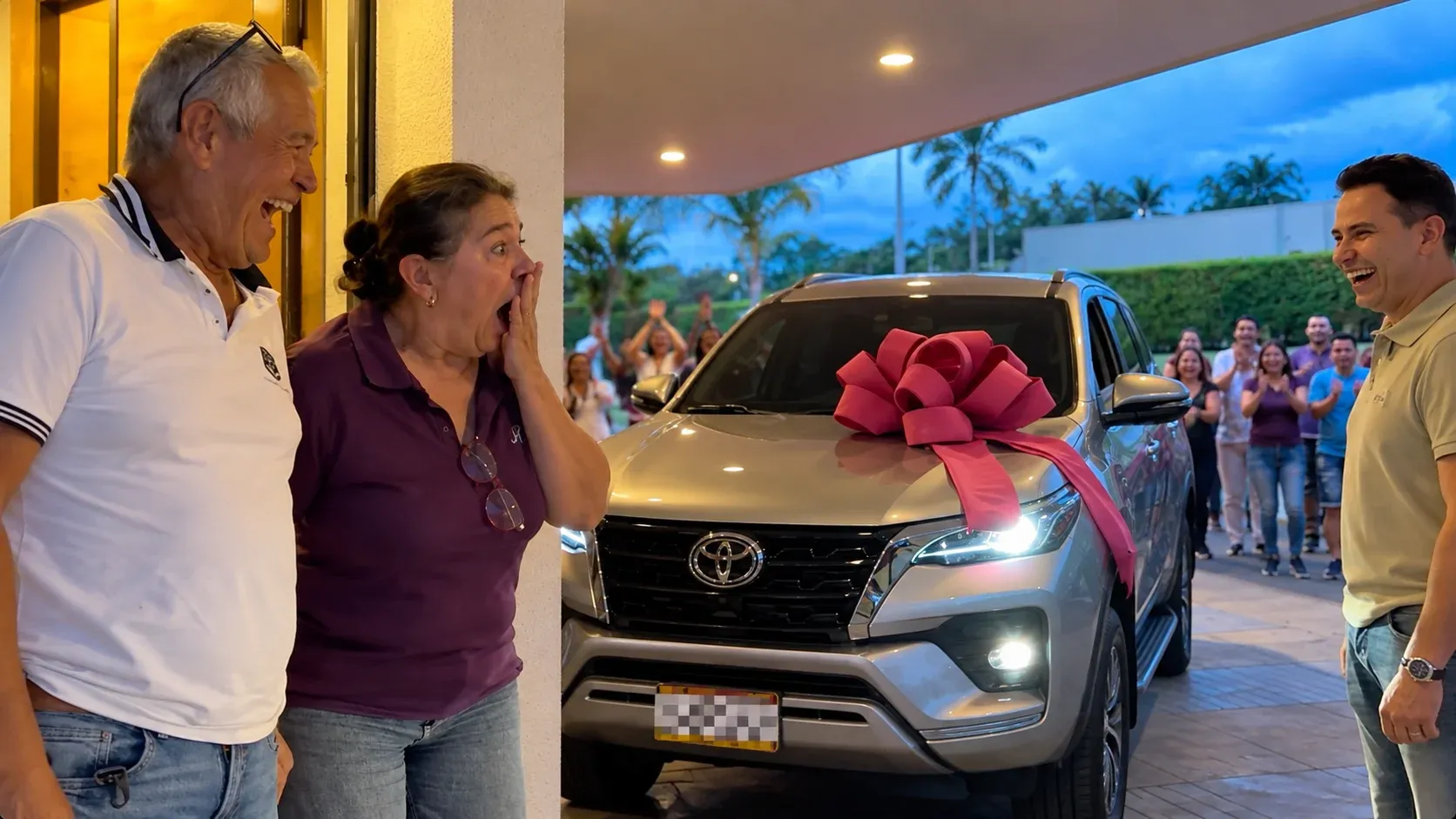 Jhonny Rivera sorprendió a su hermana con un carro durante el juego de amigo secreto