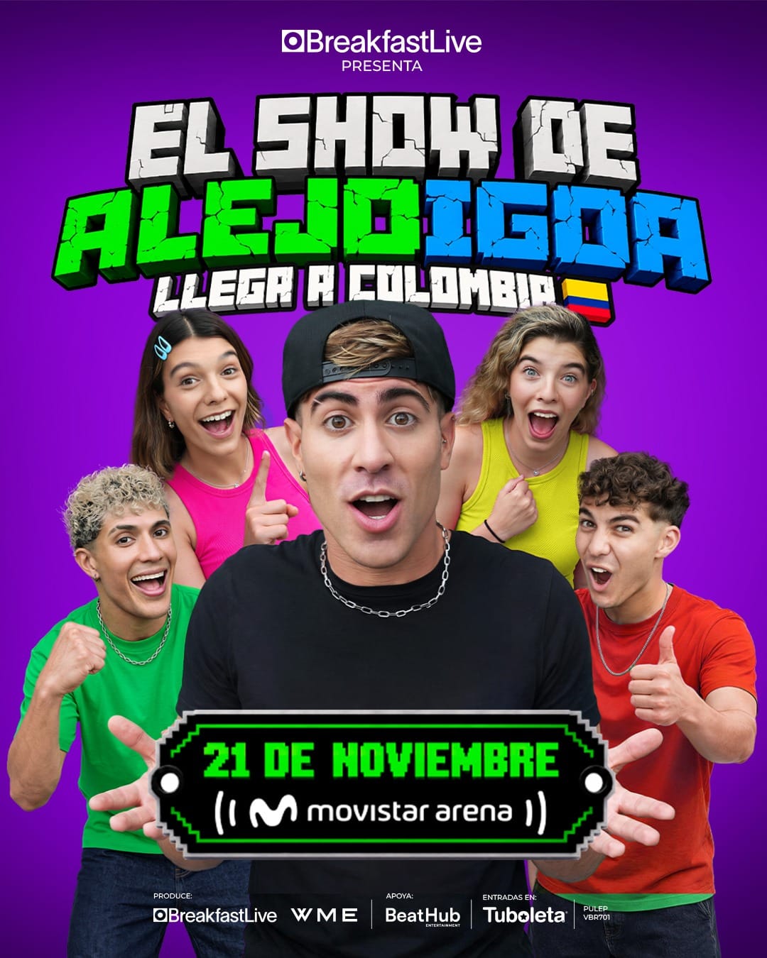 Alejo Igoa llevará su universo a Bogotá: el creador de contenido en español más seguido del mundo llega al Movistar Arena