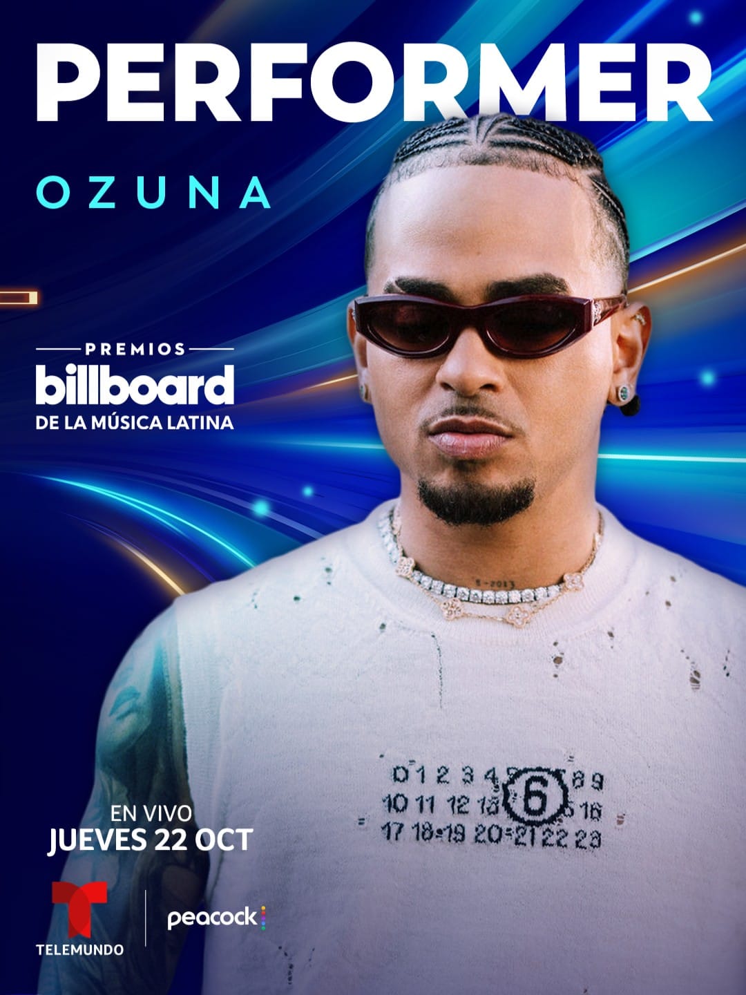 Ozuna llegará a los Premios Billboard de la Música Latina 2026, con Colombia entre los protagonistas