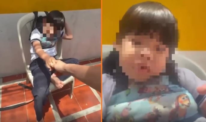 Niño habría sido amarrado a una silla en un centro infantil de Cali por dejar caer su comida