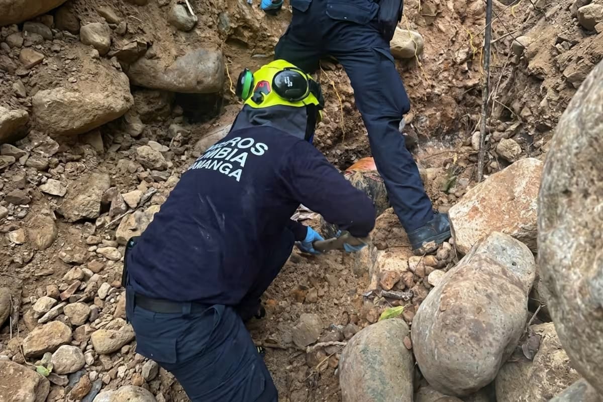 Hombre murió atrapado por un alud en la escarpa occidental de Bucaramanga