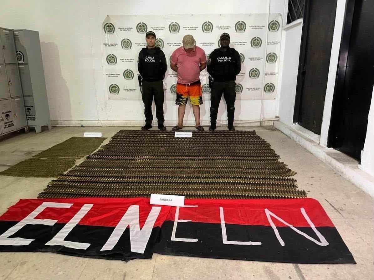 Cayó con casi 5.000 municiones: así golpearon la red logística del ELN en Magdalena Medio