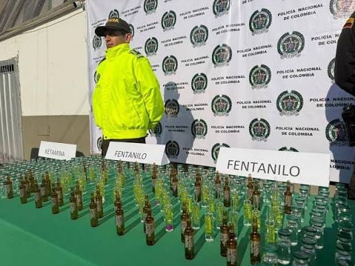 Millonario cargamento de ketamina y fentanilo viajaba oculto en un bus por Santander